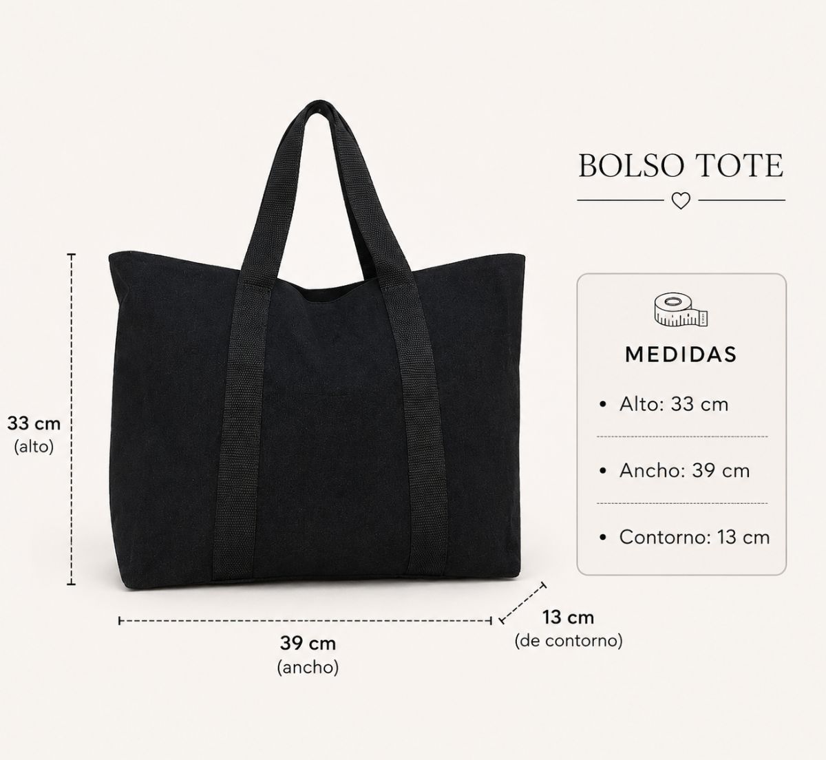 Tote bag multifuncional de corderoy