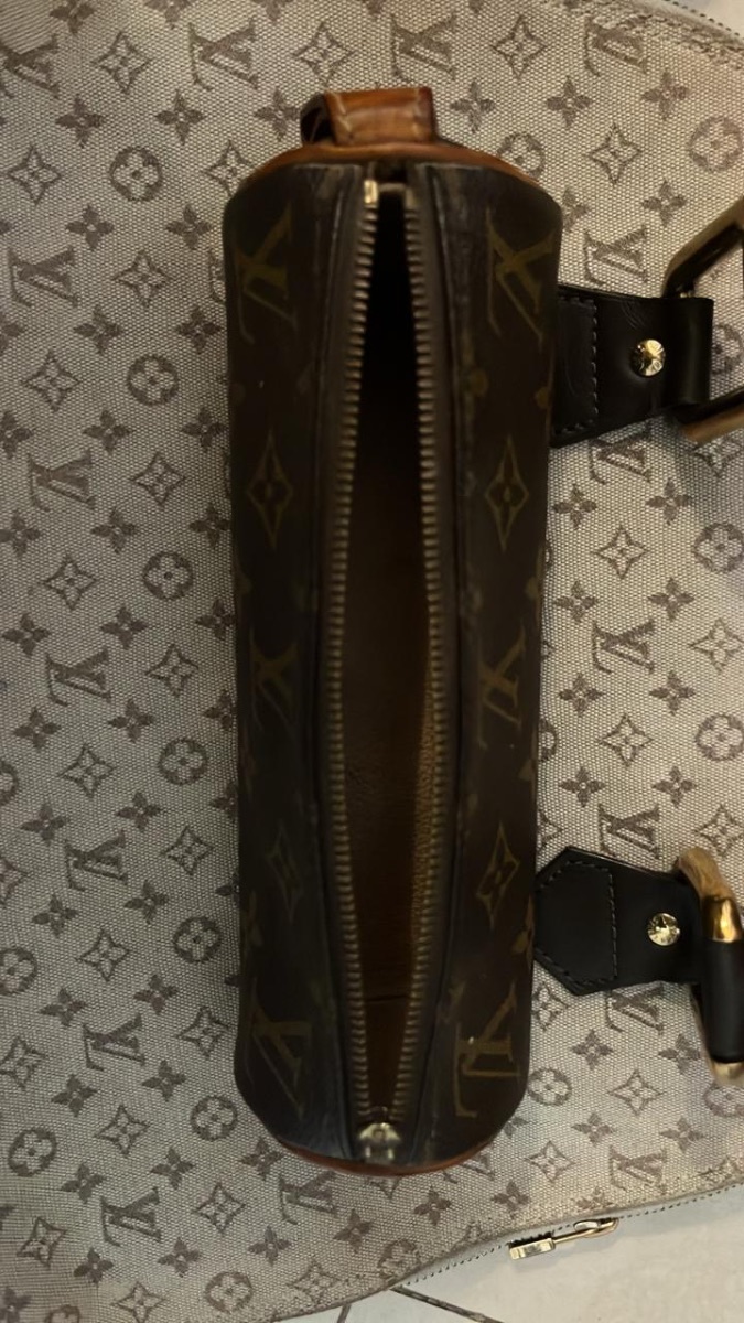 Bolso Louis Vuitton Mini Lin Alma Haut y Portacosmeticos