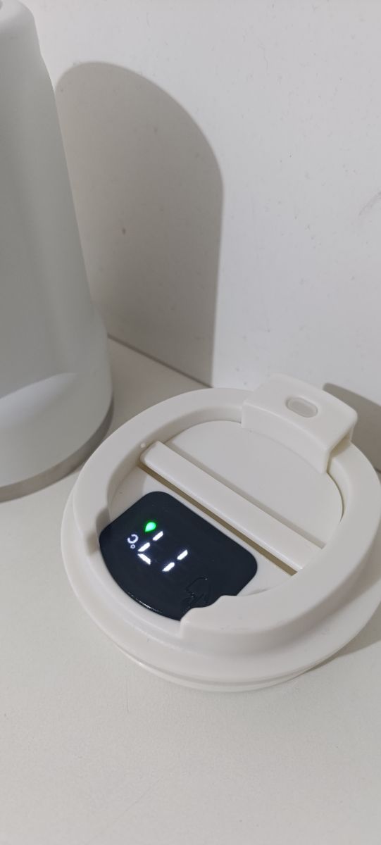 Baso termico acero inoxidable con censor de temperatura en tapa nuevo sin uso en caja