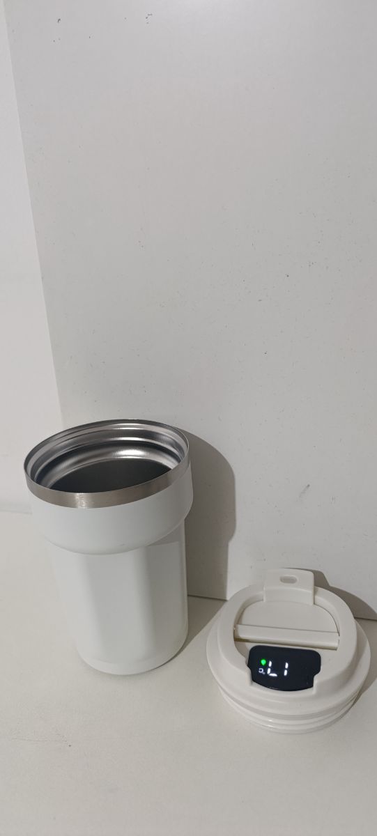 Baso termico acero inoxidable con censor de temperatura en tapa nuevo sin uso en caja