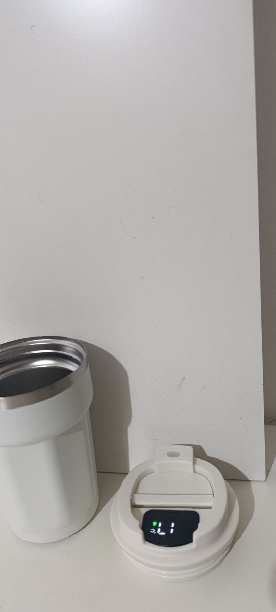 Baso termico acero inoxidable con censor de temperatura en tapa nuevo sin uso en caja