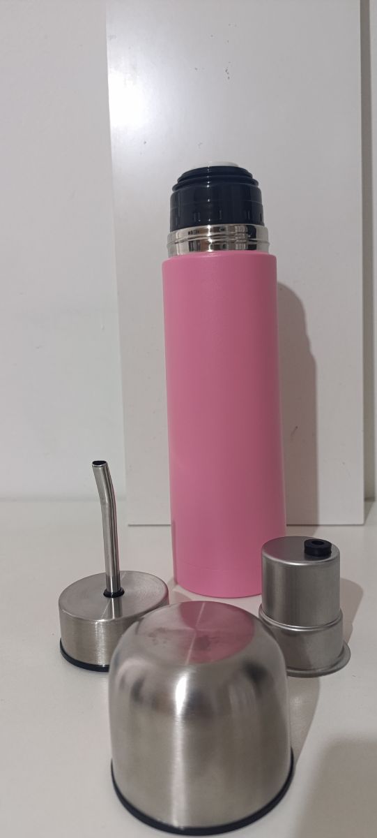 Termo mate autosevante de acero inoxidable 750 ml nuevo en caja