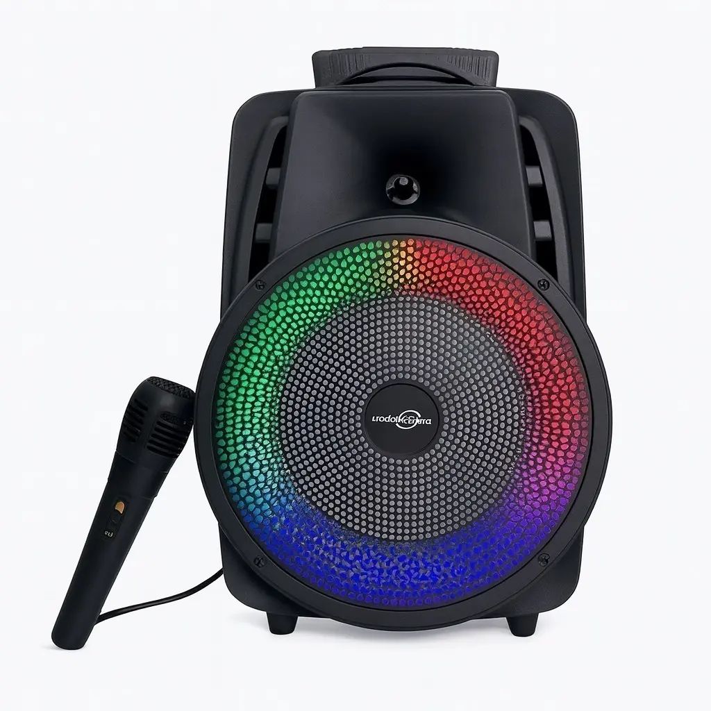 🔥 Parlante Bluetooth 8 Pulgadas GTS-2047 Con Micrófono Karaoke LED
