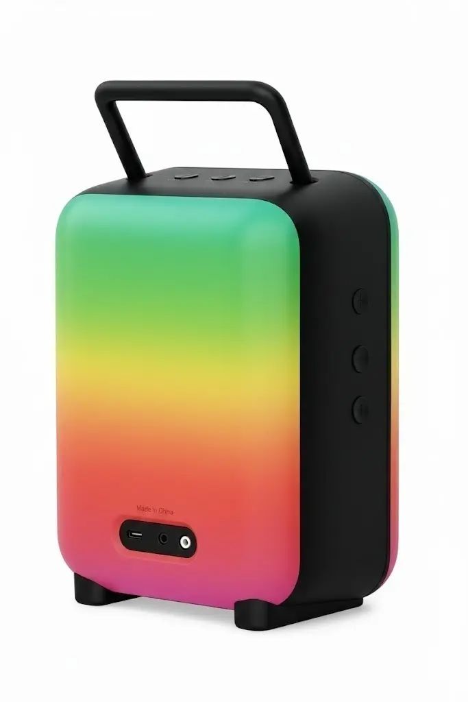 🔥 Parlante Bluetooth Portátil GTS-1867 3" RGB Luces LED Radio FM