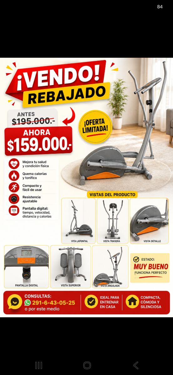 Vendo HELÍPTICO precio rebajado