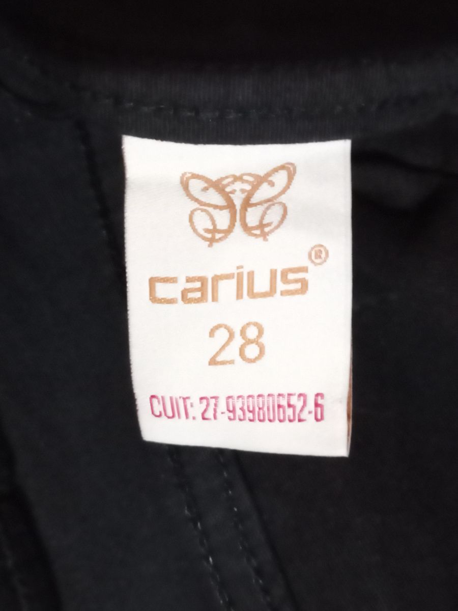 Jean negro Carius nuevo sin uso.