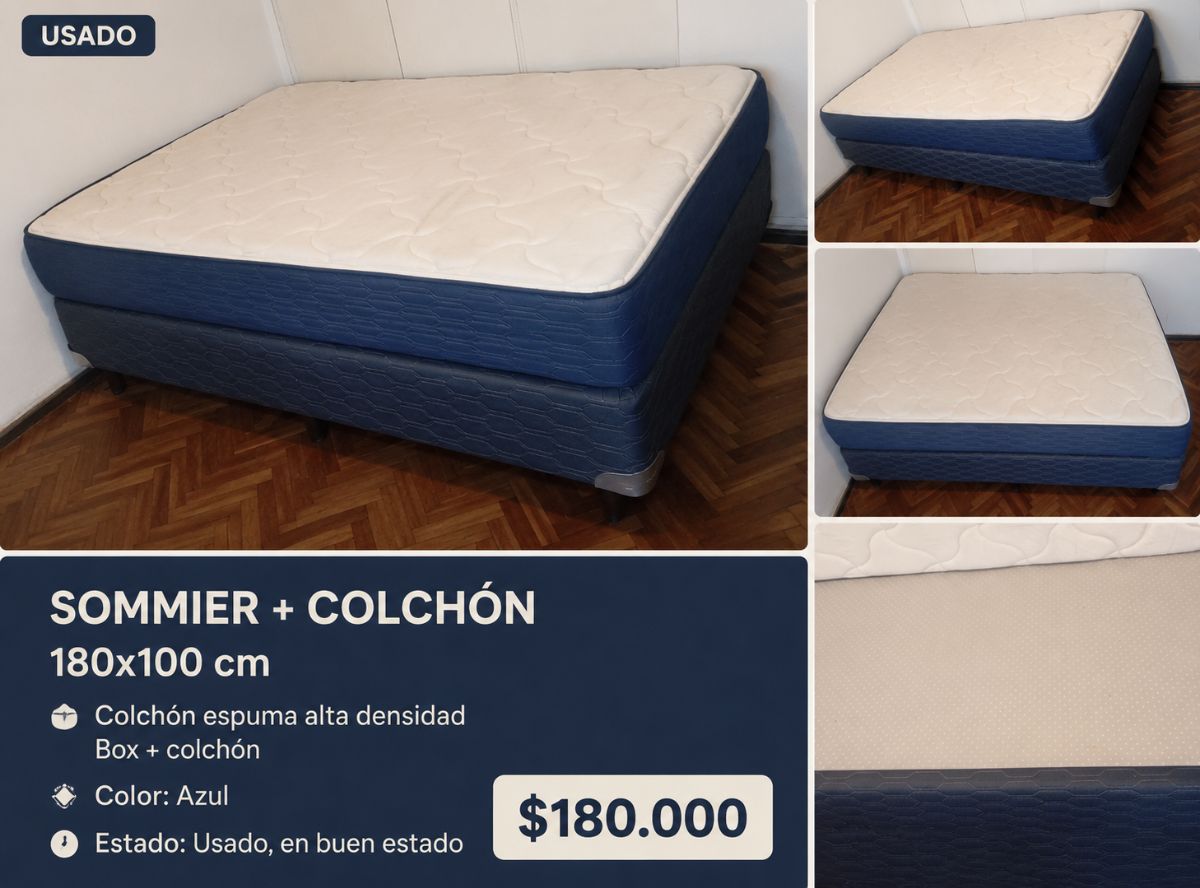 Sommier 1 1/2 plaza