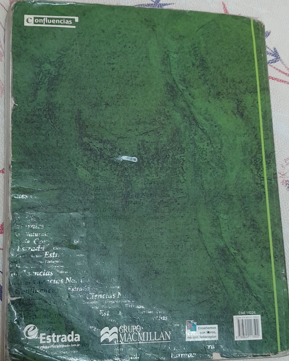 Libro educativo "Confluencias. Ciencias naturales 1es"