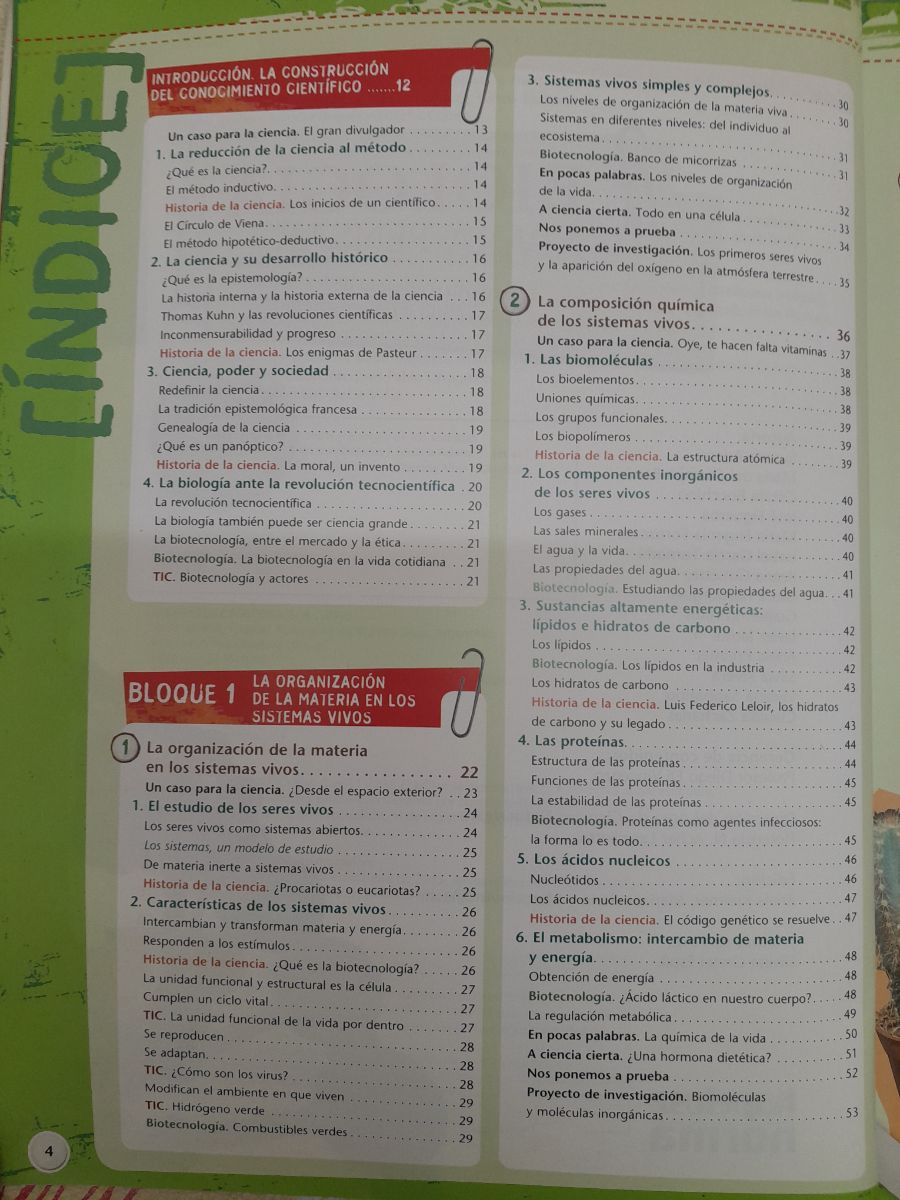Libro educativo "Biología para pensar"