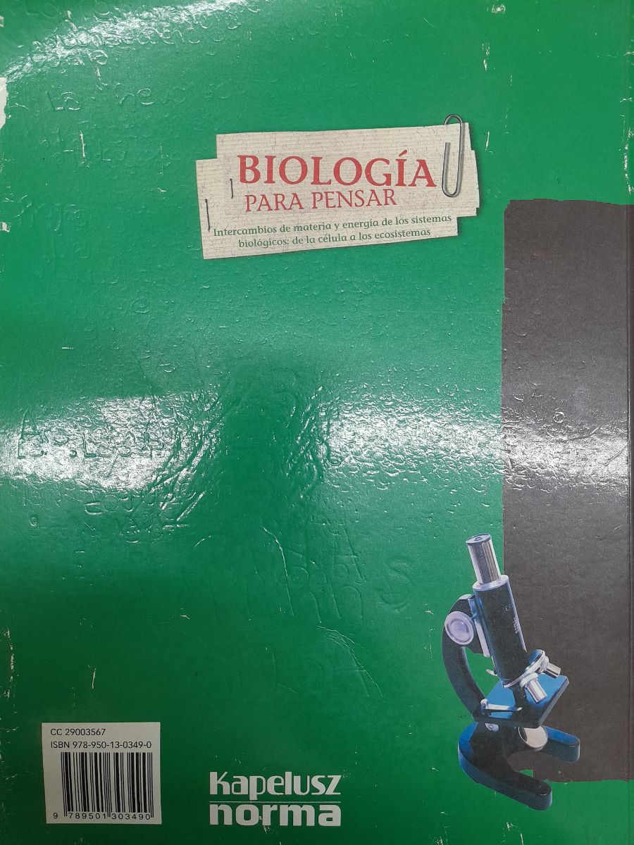 Libro educativo "Biología para pensar"