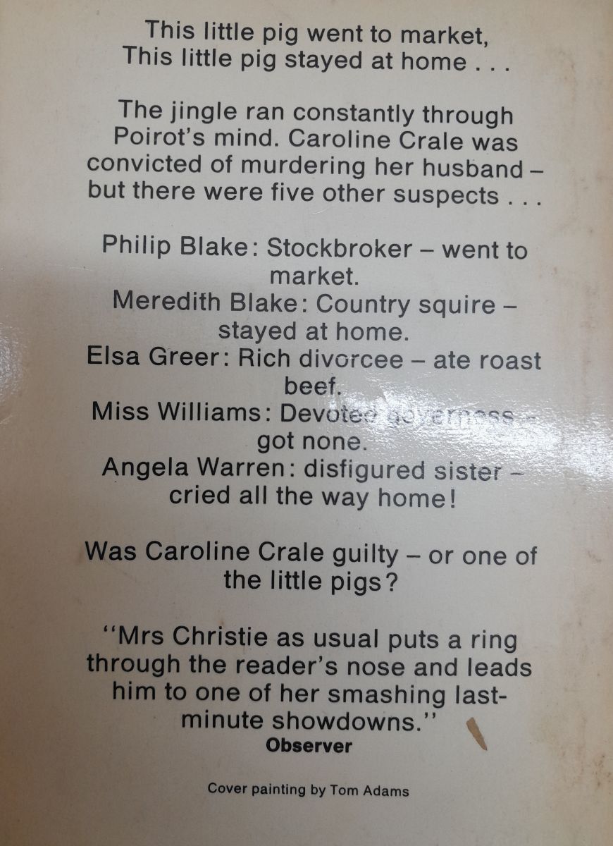 "Five Little Pigs" de Agatha Christie