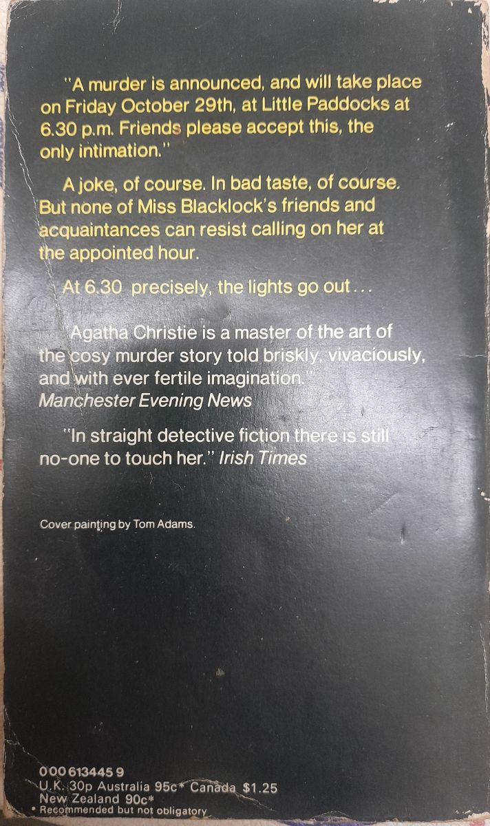 "A Murder is Announced" de Agatha Christie
