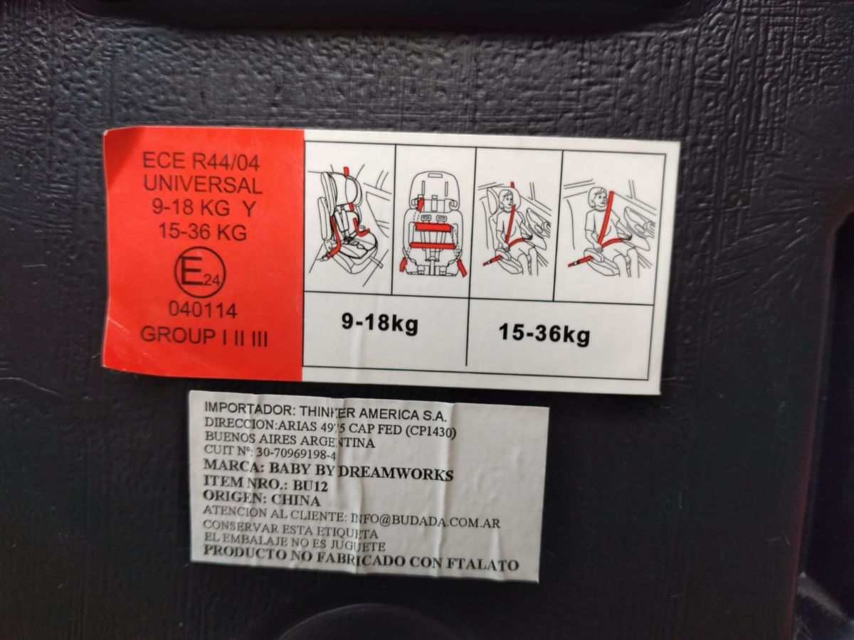 BUTACA PARA AUTO NIÑOS