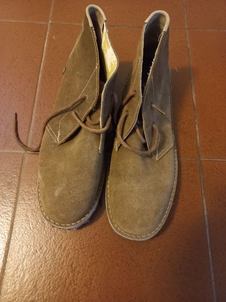 Zapatos bota baja de gamuza