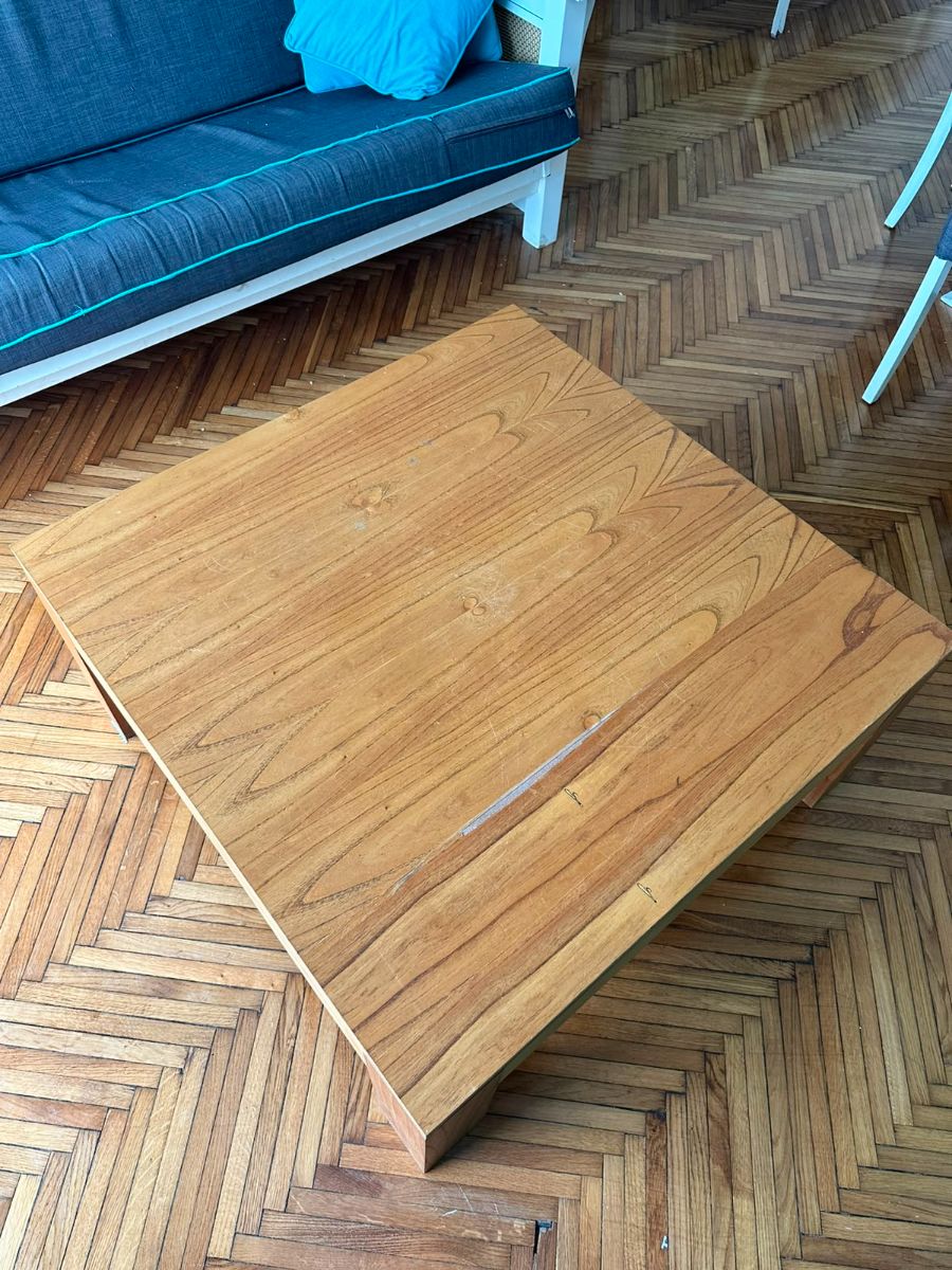 Mesa Ratona de Centro Cuadrada – Madera Maciza