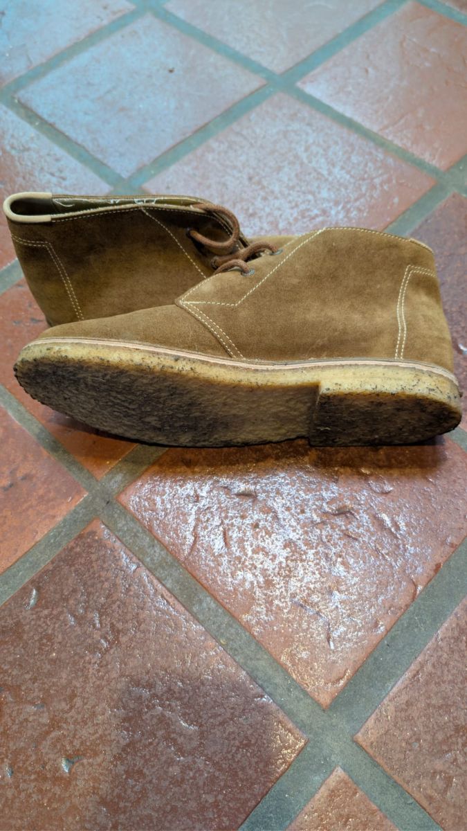 Zapatos bota baja de gamuza