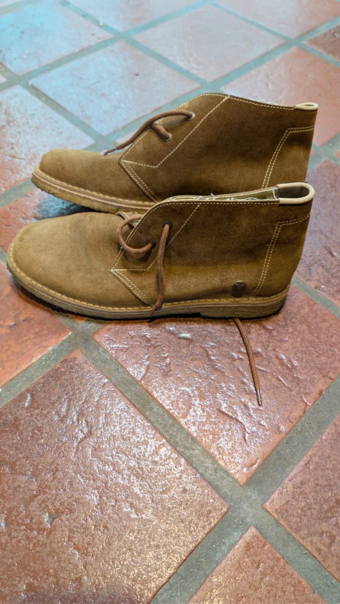 Zapatos bota baja de gamuza