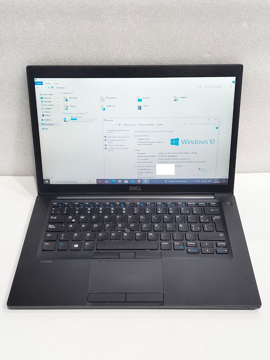 Notebook Dell Latitude 7480 Core I5-6300 8gb Ram Ssd 240gb 14" FULLHD + GARANTIA