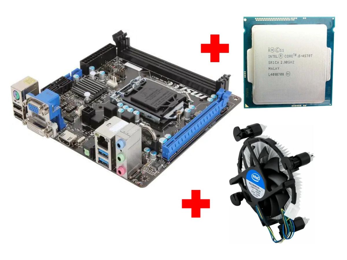 Combo Core I5-4570t + Mother Msi 1150 + Cooler Oem + GARANTIA