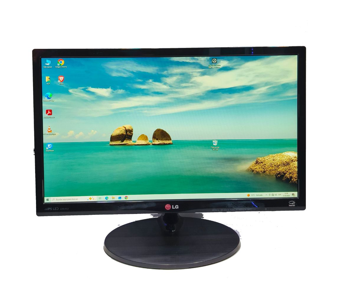 Monitor Led 22 Pulgadas LG Full HD VGA Y DVI + FUENTE + GARANTIA