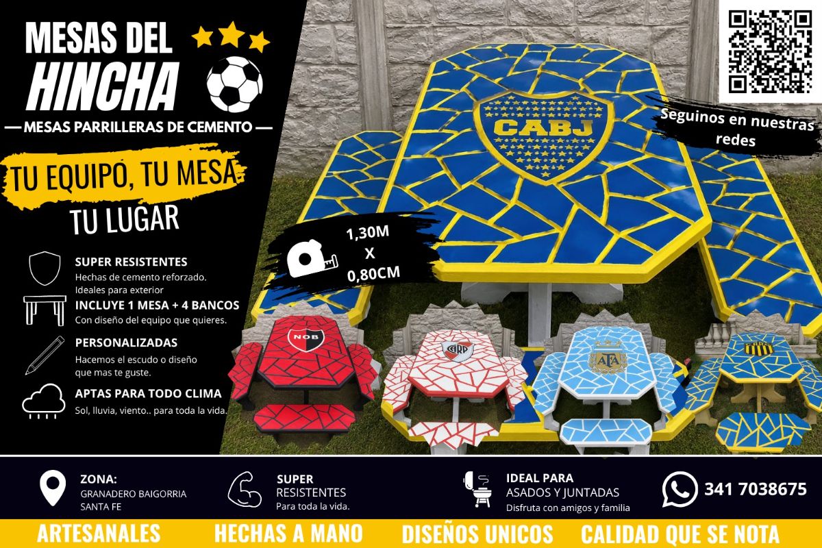 Juego de jardín (Mesas del hincha)