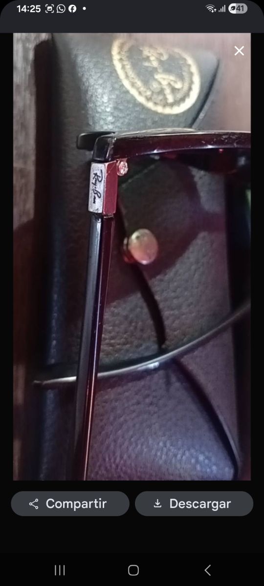 Gafas rayban usadas para repuesto originales.