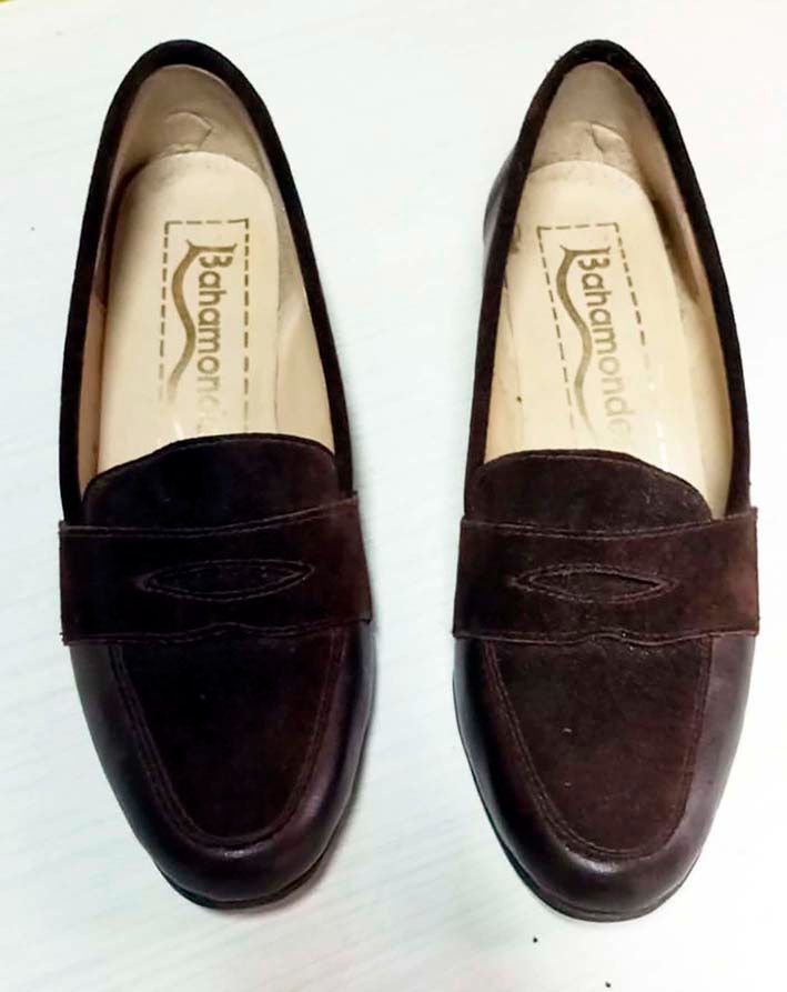Zapatos Bahamondes 37 Tipo Mocasín Cuero Gamuza Marrón