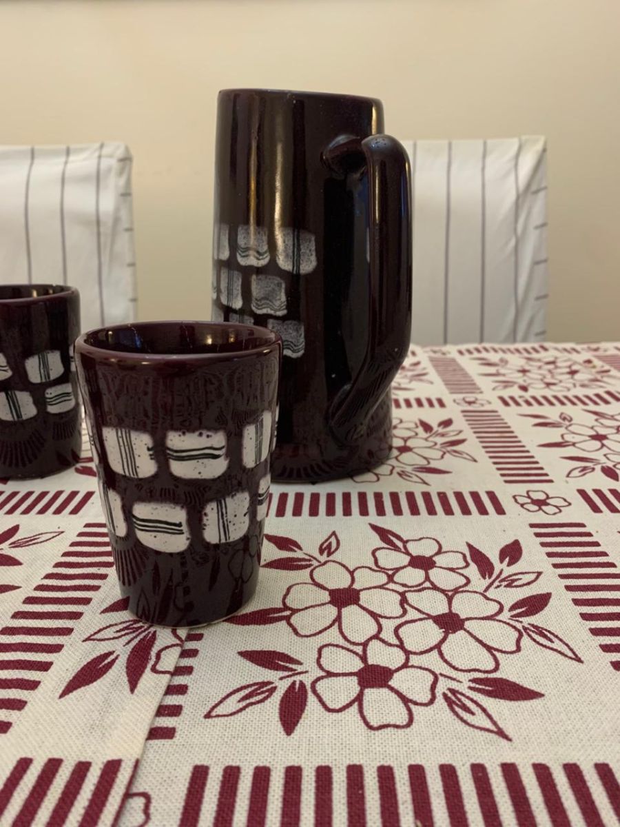 JARRA CERVECERA + 3 VASITOS