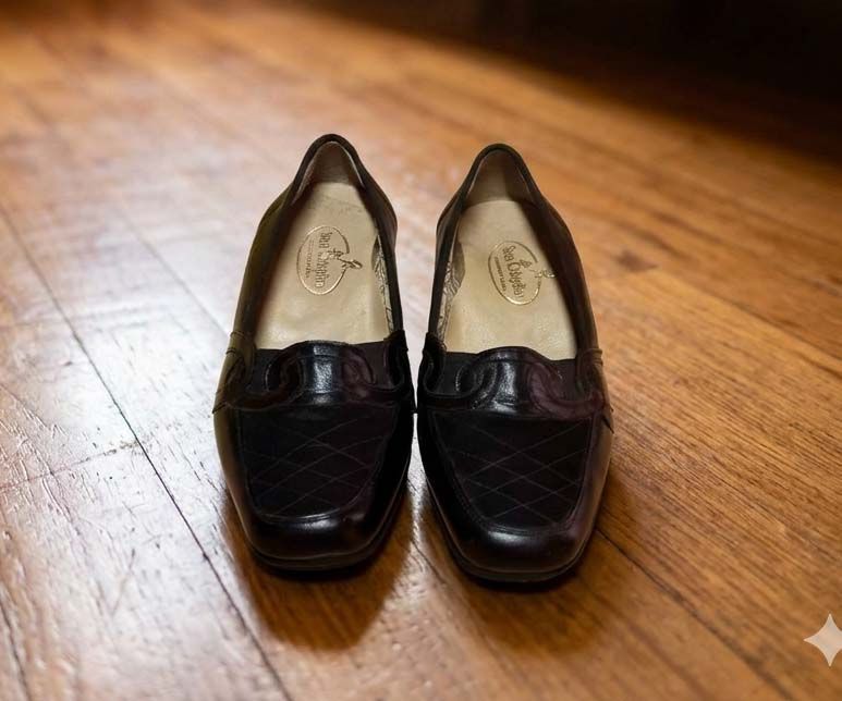 Zapatos Mujer San Crispino Taco 1/2 Cuero Negro 37