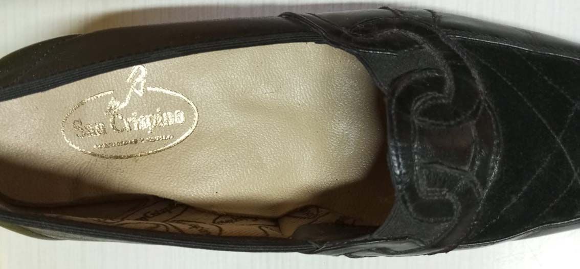 Zapatos Mujer San Crispino Taco 1/2 Cuero Negro 37