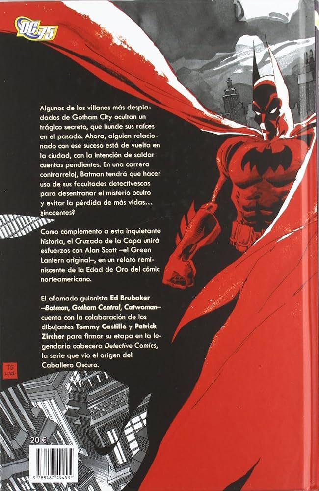 BATMAN DETECTIVE COMICS DE ED BRUBAKER