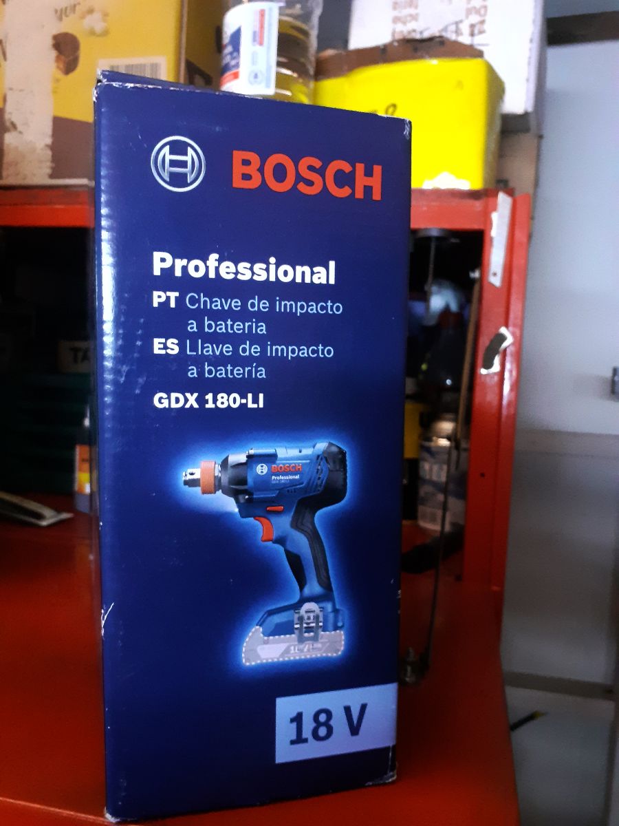 taladro de IMPACTO BOSCH GDX 180 LI- CON CAJA-CARGADOR -2 baterias