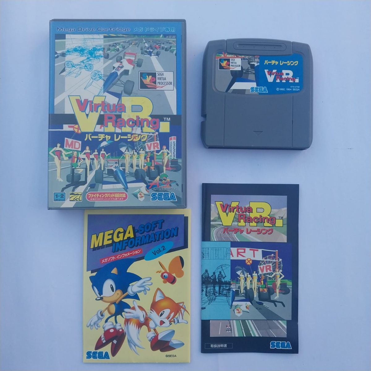 Virtua Racing Original Japonés de Sega Mega Drive