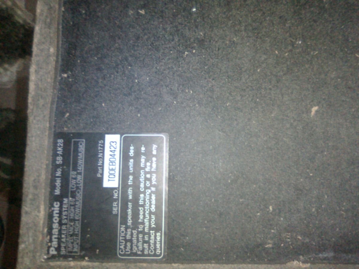 Equipo Panasonic 5 cd changermmcon parlante