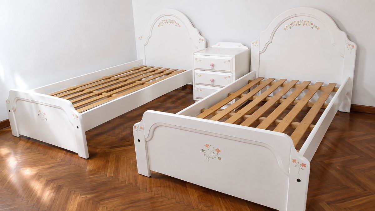 Juego Dormitorio Completo Para Niña Vintage 6 Piezas color blanco