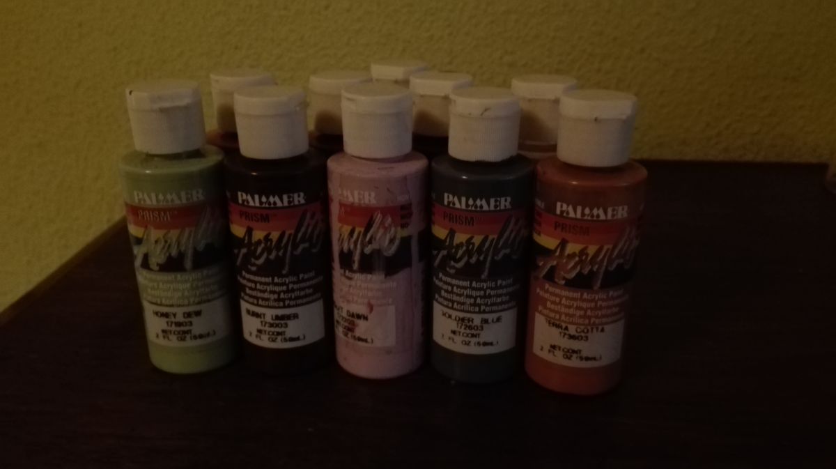 Pintura acrílica Palmer Prisma. Kit 10 pomos.
