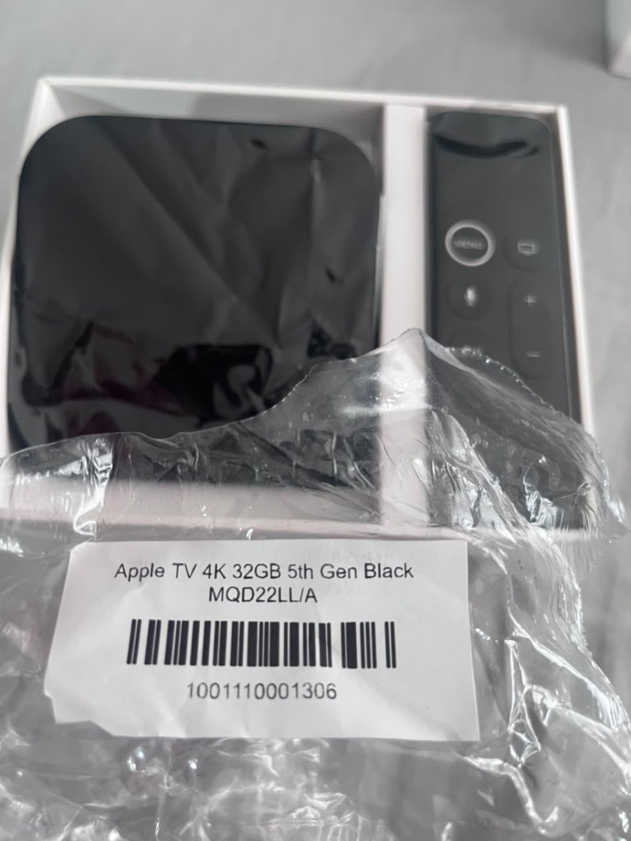 Apple TV 4K 32 GB – 5.ª generación – Modelo MQD22LL/A – Negro